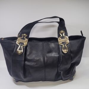 Michael Kors Black and Gold Leather Tote... New New